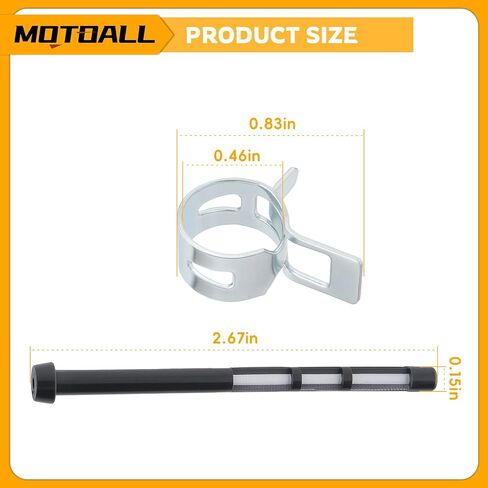 MOTOALL 2 Pack 951-10358 Fuel Filter Replacement for MTD 21A-24MK031, 12A-44MB500, Ryobi 1P57RT 99cc, 1X65TUA 159cc for 951-10358A, 951-10364, 751-10358/A & More in Saudi Arabia