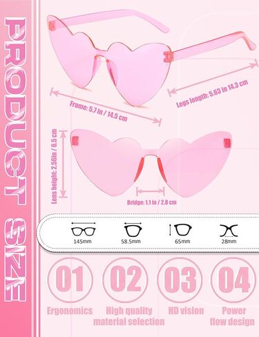 Oversized Big Square Sunglasses, Colorful Fun Rimless Glasses, Neon Party Rectangle Sunglasses for Women Men in Kuwait