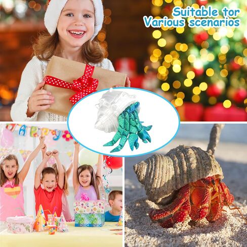 3D Printed Hermit Crab, Full Articulated Flexible Hermit Crab, Realistic Sea Creature, Relief Anxiety, 3D Printed Animals, Home and Office Decorate, Ocean Lovers(Green) in Saudi Arabia
