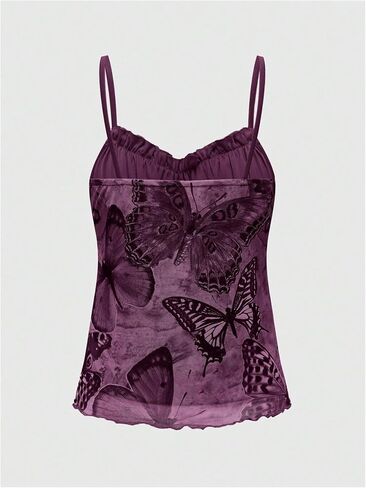 Soly Hux Women's Plus Size Vintage Printed Camisole Tie Tie Bront Summer Beach Vacation Cami Tops in Saudi Arabia
