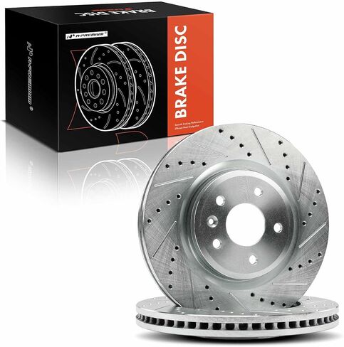 A-Premium 12.80 inch (325mm) Front Vented Disc Brake Rotors Compatible with Select Ford & Lincoln Models - Explorer 2011-2019, Taurus 2010-2019, Flex 2009-2019, MKS 2009-2012, MKT 2010-2019, 2-PC Set in Saudi Arabia