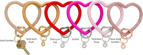 Silicone Heart Keychain – Heart Wristlet for Women, Mother’s Day Gift, Teacher Appreciation Gift, Cute Key Ring in Kuwait