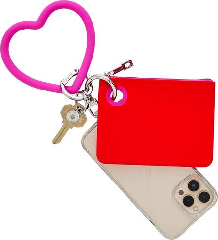 Silicone Heart Keychain – Heart Wristlet for Women, Mother’s Day Gift, Teacher Appreciation Gift, Cute Key Ring in Kuwait