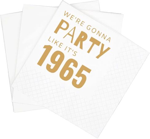 Sharkbliss Funny 80th Cocktail Cocktail Napkins ، 100 Pack Gold We GoNt Barty Like 1945 Factiped Paper Beverage Cocktail Napkins for Women لها عيد ميلادها الثمانين ، 2 صفيحة ، 5x5 "(1945 الذهب) in Saudi Arabia