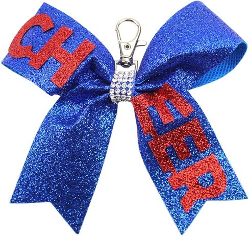 Bowknot Cheer Keychain Gamiting Game Day Keyring Keychain Cheerleader Accessory Cheer Mom Jewelry in Kuwait