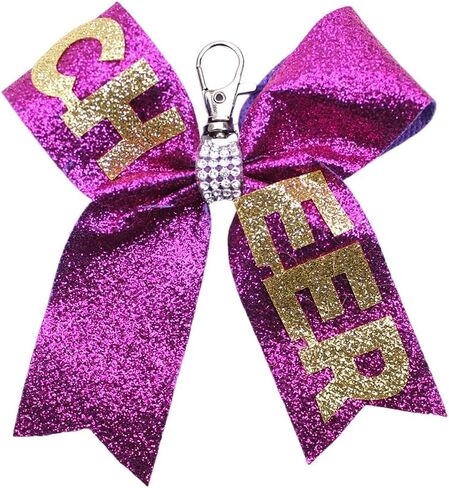 Bowknot Cheer Keychain Gamiting Game Day Keyring Keychain Cheerleader Accessory Cheer Mom Jewelry in Kuwait