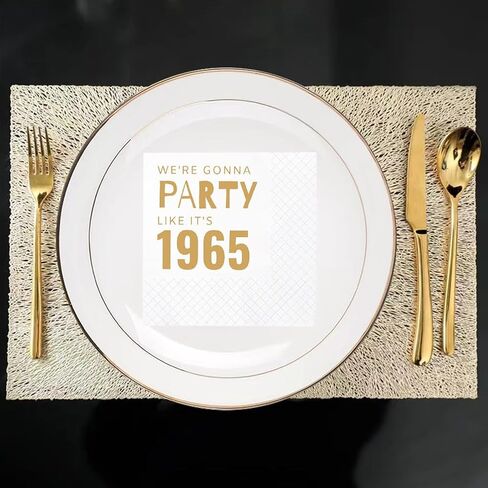 Sharkbliss Funny 80th Cocktail Cocktail Napkins ، 100 Pack Gold We GoNt Barty Like 1945 Factiped Paper Beverage Cocktail Napkins for Women لها عيد ميلادها الثمانين ، 2 صفيحة ، 5x5 "(1945 الذهب) in Saudi Arabia