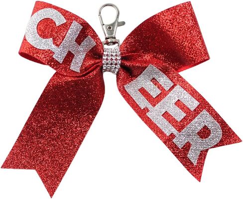 Bowknot Cheer Keychain Gamiting Game Day Keyring Keychain Cheerleader Accessory Cheer Mom Jewelry in Kuwait