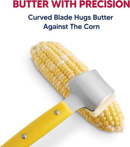 HIC Kitchen Corn Cob Butterer, BPA Free, Fits East-Coast Butter Sticks in Kuwait