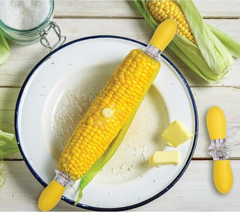 HIC Kitchen Corn Cob Butterer, BPA Free, Fits East-Coast Butter Sticks in Kuwait