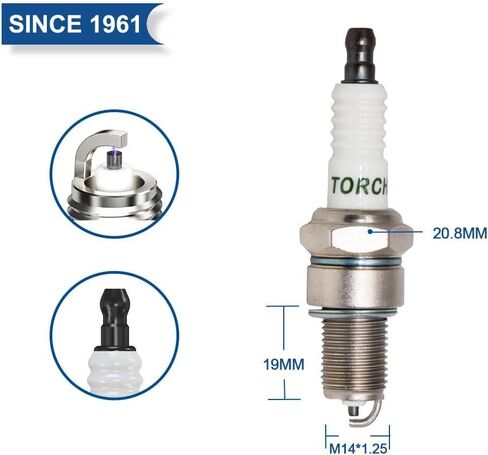 TORCH F5RF Spark Plug Replacement for NGK BPR5EY, Champion 322 8415, Denso IW16, Autolite 64, OEM, Each in Saudi Arabia