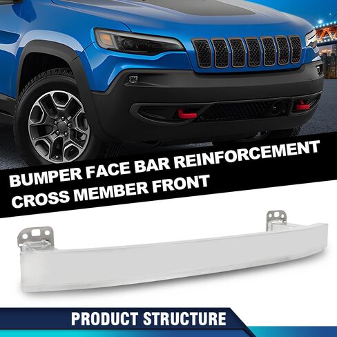 PIT66 PIT66 PUMPER PACE BARE تعزيز متوافق مع جيب شيروكي الارتفاع 2019-2023 ، FIT JEEP Cherokee Latitude 2021-2022 ، FIT Overland 2019-2020 68285642AA CH1006246 in Saudi Arabia