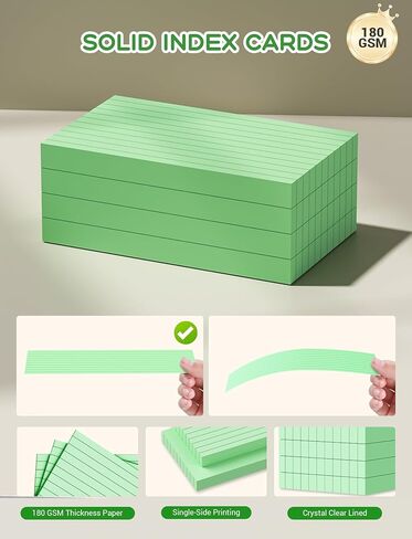 بطاقات الفهرس الوردي 3x5 ، 200 PCS 3x5 بطاقات الفهرس بطاقات وميض ، بطاقات الملاحظة الثقيلة 3x5 بطاقات فلاش واحدة من جانب واحد 3x5 ، محكم 3 × 5 بطاقات الفهرس in Kuwait