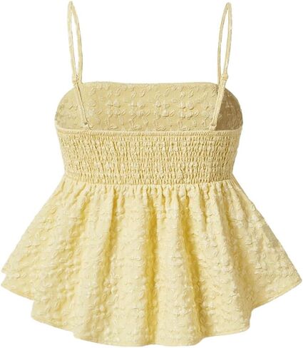 Gorglitter Women's Babydoll Tank Peplum قمم الكشكش بلا أكمام خارجة in Saudi Arabia