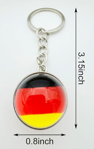 3 Pcs Germany Flag Key Chain,Cool Keychain for Car Keys, Stainless Steel Keyrings & Keychains,Used for Home Decoration, Jewelry Hanging Decorations. in Saudi Arabia