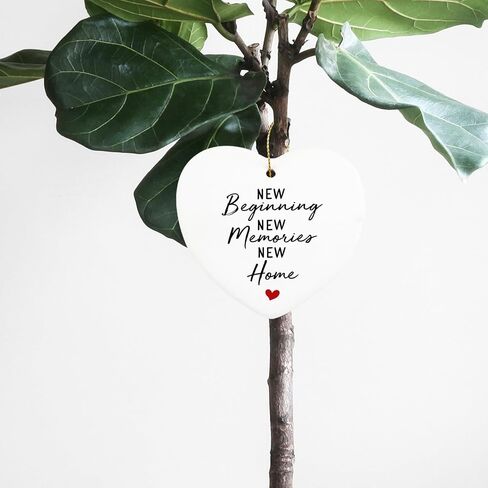 House Warming Gift Ideas - New Home Decor Ornament for Women - Christmas Tree Decoration Heart Ornament - Best Housewarming Gifts for New Apartment in Kuwait