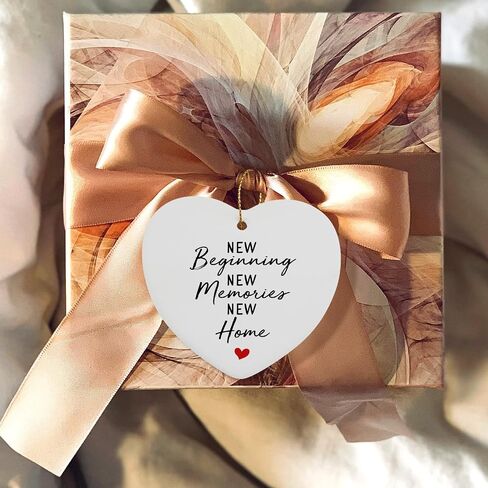 House Warming Gift Ideas - New Home Decor Ornament for Women - Christmas Tree Decoration Heart Ornament - Best Housewarming Gifts for New Apartment in Kuwait
