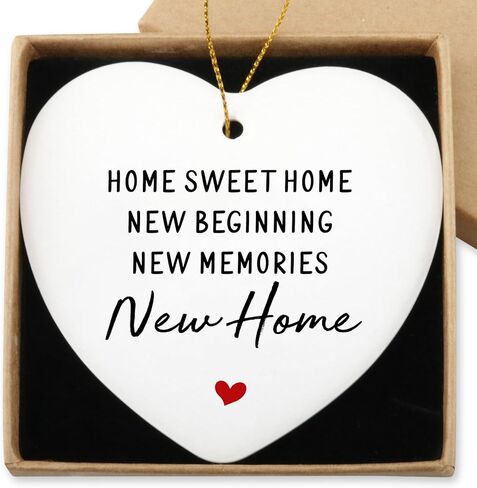 أفكار هدايا الاحترار المنزلي - زخرفة ديكور منزلية جديدة للنساء - زخرفة قلب شجرة عيد الميلاد - أفضل هدايا Housewarming لشقة جديدة in Kuwait