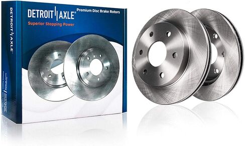 Detroit Axle-مجموعة الفرامل الأمامية لـ 4WD 05-08 FORD F-150 LINCOLN MARK LT BRAKE ROTORS CERAMIC BAKES PADS الفرجار الفرامل 2005 2006 2007 2008 استبدال: 12.99 "بوصة أمامية دوارات أمامية بوصة in Saudi Arabia