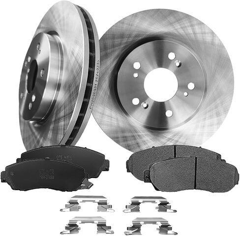 PM Auto Set من 6 دوارات قرص الفرامل الأمامية 296 ملم كيراميك مجموعة وسادة الفرامل لعام 2007-2011 هوندا CR-V in Saudi Arabia