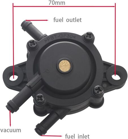 808656 Fuel Pump for Briggs & Stratton Kohler Small Engine Lawn Mower Tractor 3-Port Vacuum Fuel Pump in Saudi Arabia