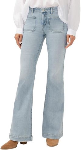 Silver Jeans Co. Women's Suki Mid Rise Curvy Fit Flare Leg Jeans in Saudi Arabia