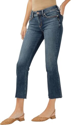 Silver Jeans Co. Women's Suki Mid Rise Curvy Fit Flare Leg Jeans in Saudi Arabia