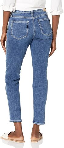 PAIGE Women's Brigitte Mid Rise Boyfriend Ankle Length in Ornate Distressed in Saudi Arabia