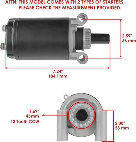 Caltric Starter Compatible with Kohler 9-15Hp Ch11 Ch12.5 Ch13 Ch14 Ch15 Ch410 Ch430 Ch450 in Saudi Arabia