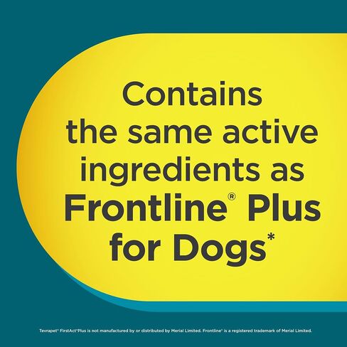 FirstAct Plus Flea Treatment for Dogs, Extra Large Dogs 89+ lbs, 6 Doses, Same Active Ingredients as Frontline Plus Flea and Tick Prevention for Dogs in Saudi Arabia