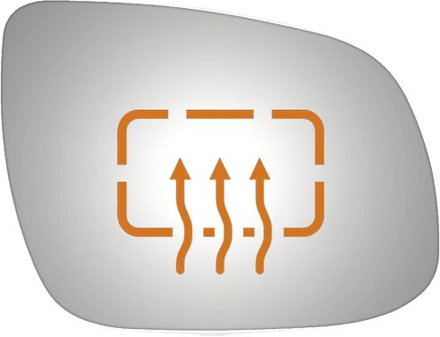 Burco 5449H Convex Passenger Side Power Replacement Mirror Glass Heated for 2011-2013 KIA FORTE, 2010-2013 KIA FORTE KOUP in Saudi Arabia