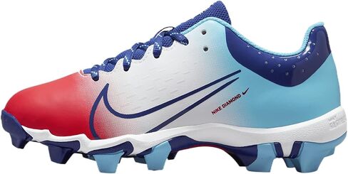 Nike Hyperdiamond 4 Keystone Big Kids 'Big Kids' Big 'Cleats (FZ8655-601 ، Crimson/Baltic Blue/White/Deep Royal Blue) in Saudi Arabia