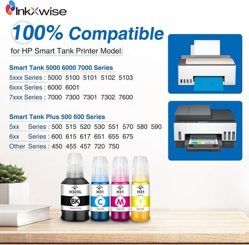 GI-21 G3260 G3270 Ink Bottles Compatible for Canon GI-21 GI21 Ink Refill Bottles for Canon G3260 G3270 G4270 G2260 G1220 G1230 G2270 MegaTank Printers, BKCMY in Saudi Arabia