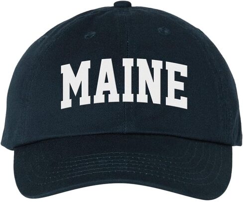 Block Maine Embroidered Baseball Cap Adjustable Cotton Dad Hat in Saudi Arabia