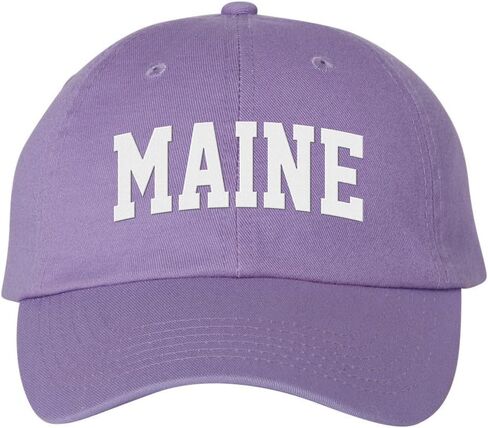 Block Maine Embroidered Baseball Cap Adjustable Cotton Dad Hat in Saudi Arabia