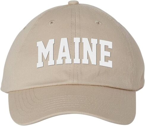 Block Maine Embroidered Baseball Cap Adjustable Cotton Dad Hat in Saudi Arabia