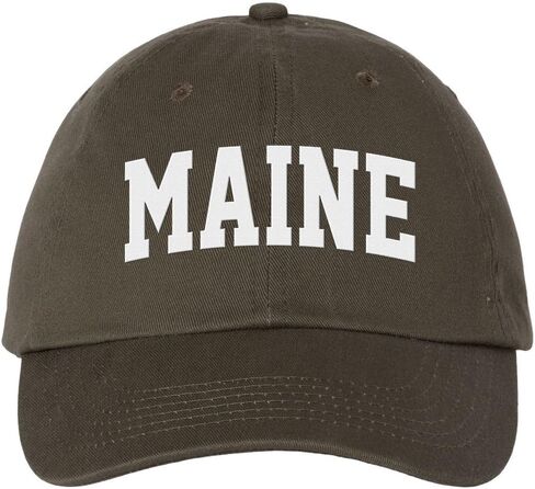 Block Maine Embroidered Baseball Cap Adjustable Cotton Dad Hat in Saudi Arabia