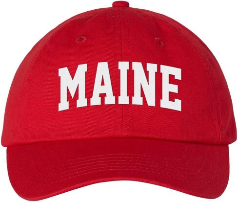 Block Maine Embroidered Baseball Cap Adjustable Cotton Dad Hat in Saudi Arabia