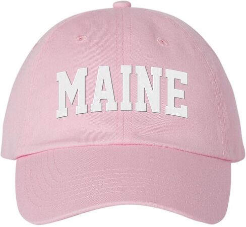 Block Maine Embroidered Baseball Cap Adjustable Cotton Dad Hat in Saudi Arabia