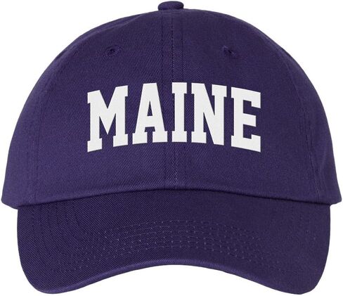 Block Maine Embroidered Baseball Cap Adjustable Cotton Dad Hat in Saudi Arabia