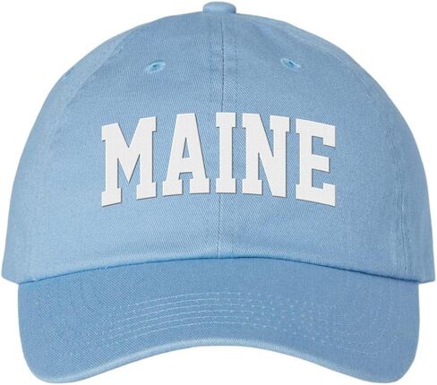 Block Maine Embroidered Baseball Cap Adjustable Cotton Dad Hat in Saudi Arabia
