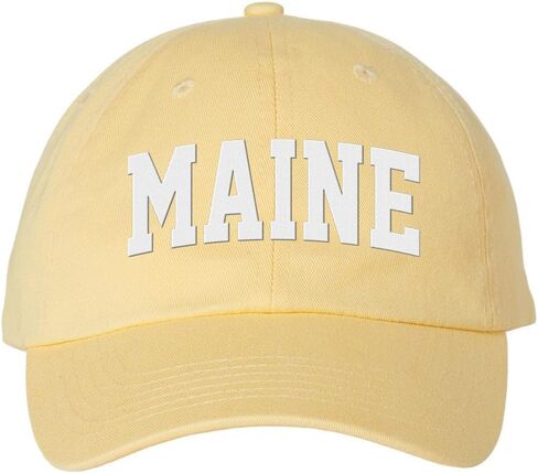 Block Maine Embroidered Baseball Cap Adjustable Cotton Dad Hat in Saudi Arabia