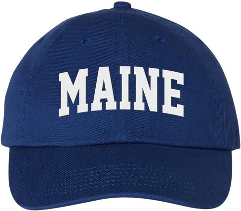 Block Maine Embroidered Baseball Cap Adjustable Cotton Dad Hat in Saudi Arabia