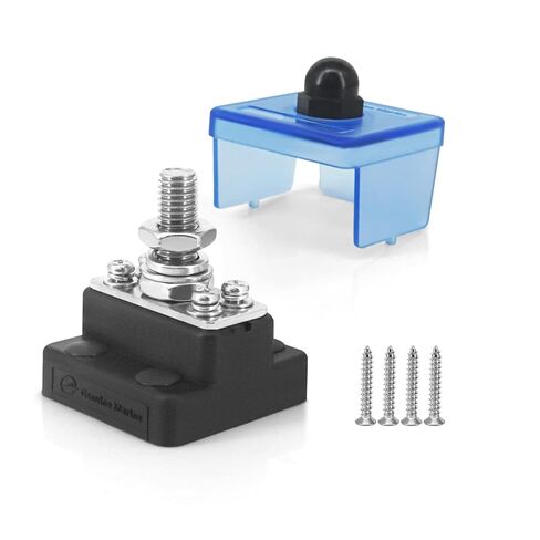 LENKRAD M8 Single Stud Bus Bar 12V Marine Terminal Block 5/16" Post,New Energy BusBar,12-48v Insulated Power Distribution Terminal Block with Cover in Kuwait