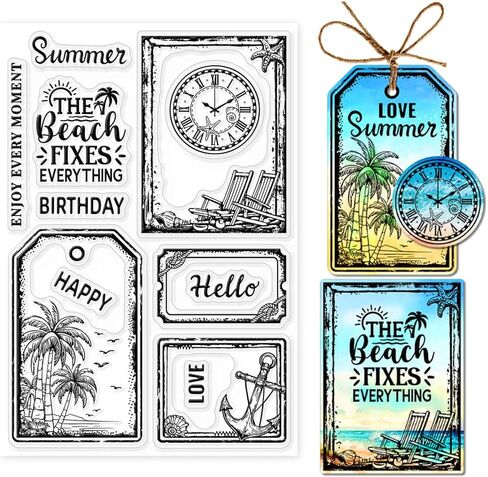 Globleland ATC إطارات سيليكون Clear Stamp Trading Card Trading Card Silicone Simting Note Stamp Rubber Mork in Saudi Arabia