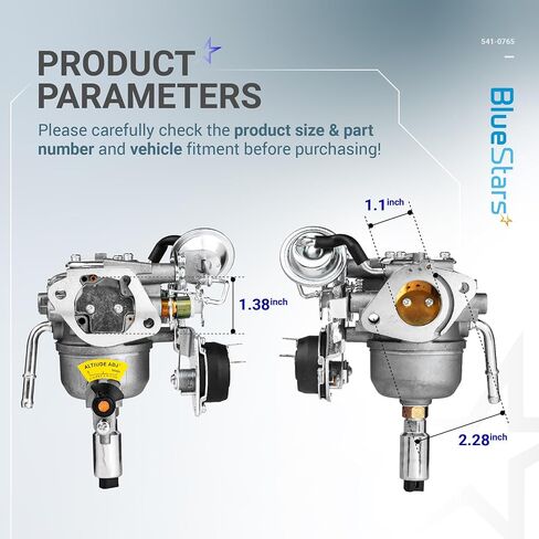 Bluestars 541-0765 Carburetor for Onan 5500 7000 Grand Marquis Gold Hgjaa Hgjab-901d Hgjab-900 5.5hgjab-6755k RV Generators-Places 5410765 146-0774 141-0982 141-0983 A0431 in Saudi Arabia