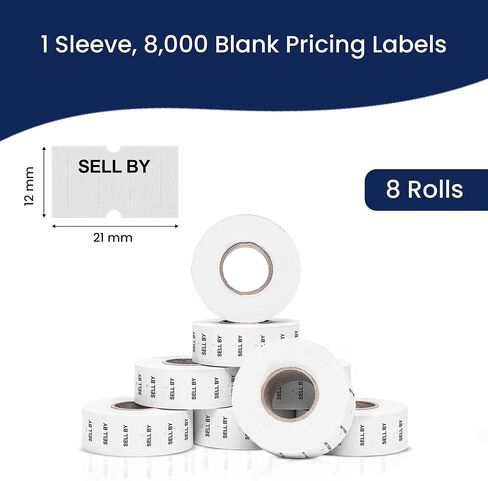 Perco 1 Line Day of the Week Labels - 7 لفات ، ملصقات مواعدة فارغة لـ Perco 1 Price & Date Puns (أسبوع كامل - كم ، ملصقات خط واحد) in Kuwait