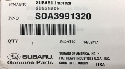 Subaru 2015 to 2021 Subaru قابلة للطي الظل الظل Impreza Wrx Sti Crosstrek OEM New SOA3991320 SOA3992122 in Saudi Arabia