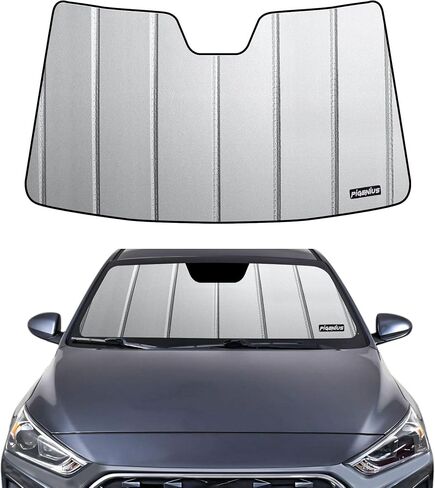 Windshield Sun Shade for Hyundai IONIQ 2017-2022,Front Window Sunshade,6 Layers Sun Shield,Block UV Rays Dashboard Shield,Insulation Sun Shade Accordion Fold in Saudi Arabia