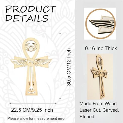 BeSorich Kitchen World 12 "Hamsa Wall Decor ، Hamsa Wall Art - Boho Decore Roulding Room لغرفة التأمل ، وفضاء اليوغا والفنون الجدار ، شقرا البوذية ، زخرفة مذبح روحية جيدة الطاقة in Kuwait